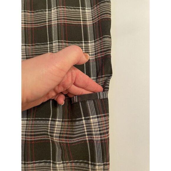 Vercho Chino Men's Black Plaid Flat Front Shorts Size 36 - Picture 5 of 7